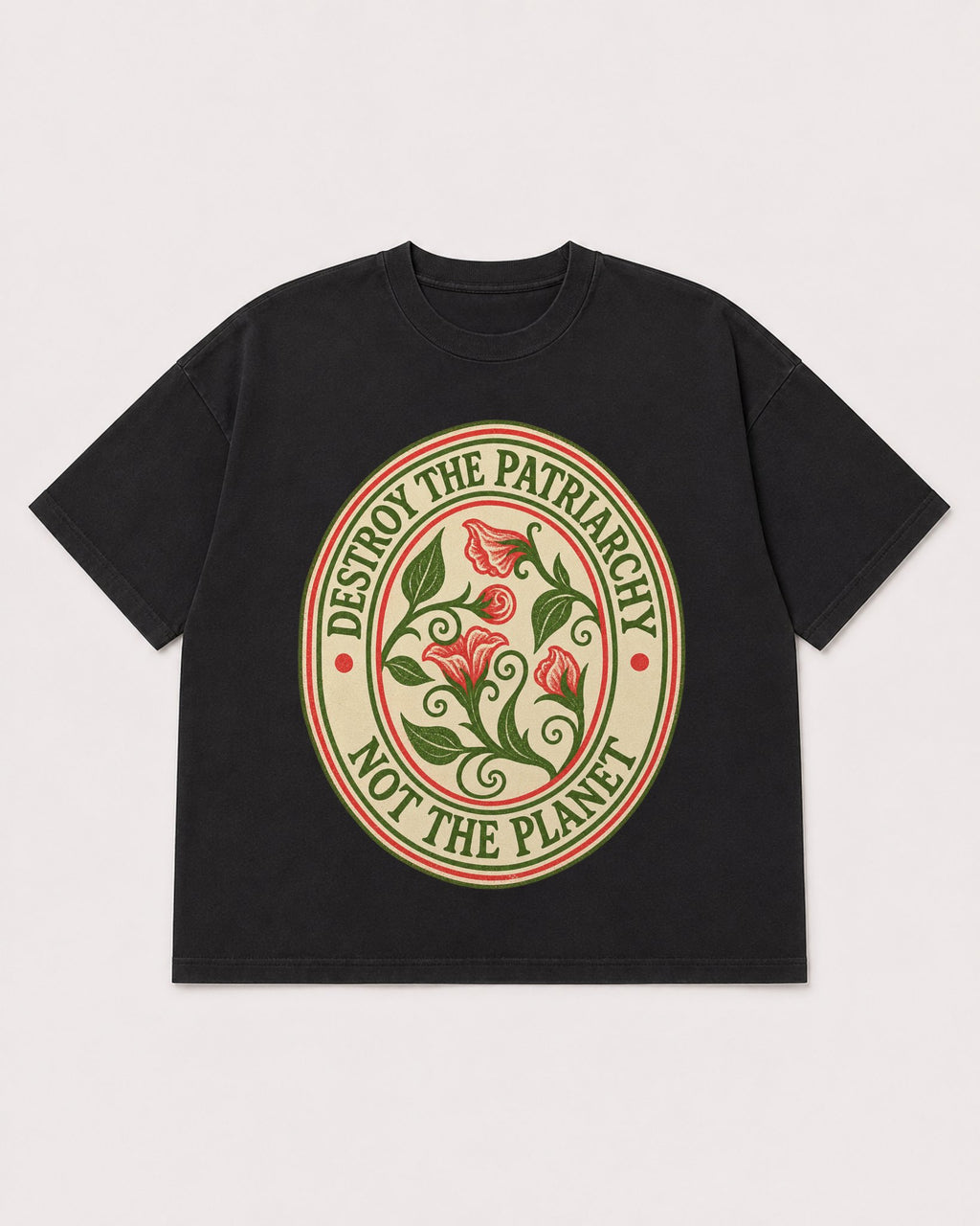 Mockup Boxy Heavyweight Tee Black product