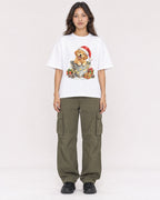 Mockup Boxy Heavyweight Tee White female full-body 02
