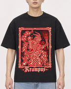 Mockup Boxy Heavyweight Tee Black male close-up 01