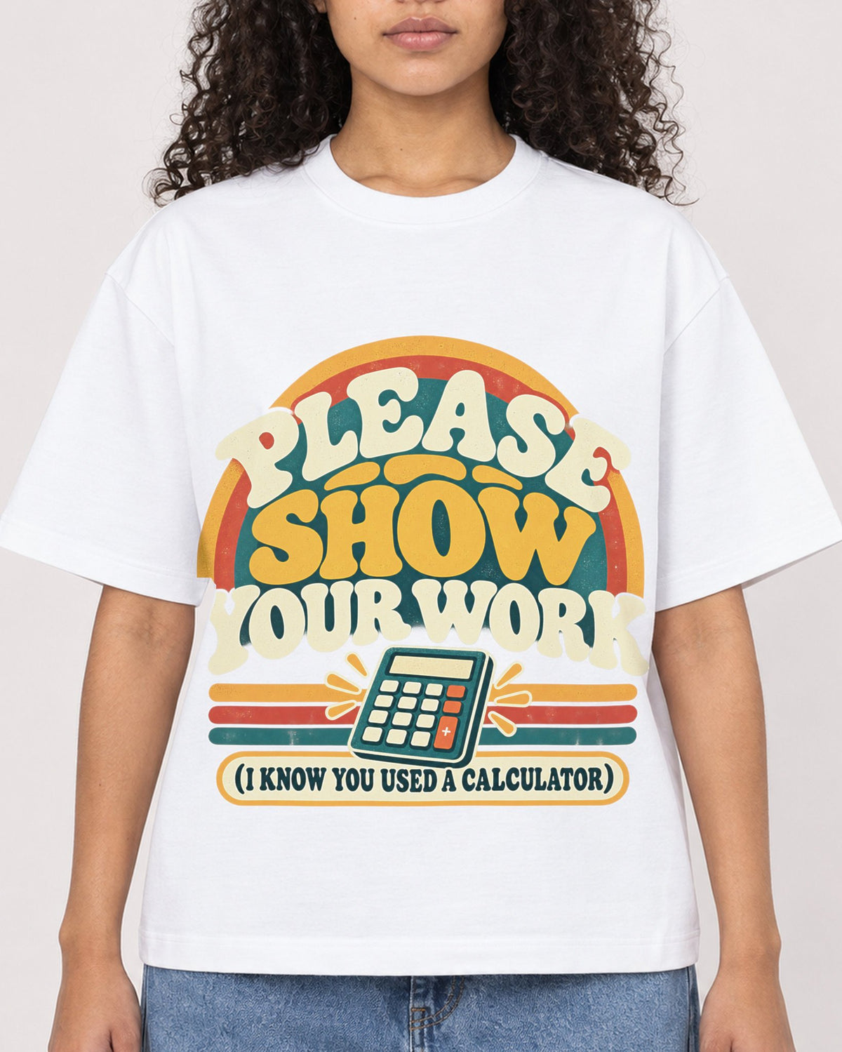 Mockup Boxy Heavyweight Tee White female close-up 10