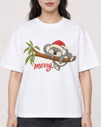 Mockup Boxy Heavyweight Tee White female close-up 03