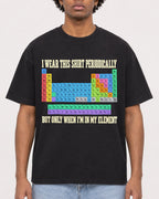 Mockup Boxy Heavyweight Tee Black male close-up 45