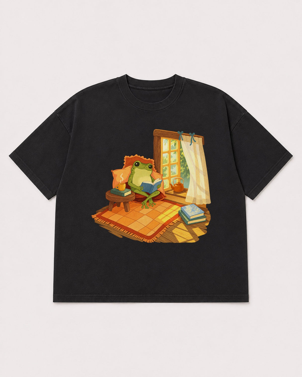 Mockup Boxy Heavyweight Tee Black product