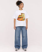 Mockup Boxy Heavyweight Tee White female full-body 20