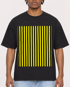Mockup Boxy Heavyweight Tee Black male close-up 05