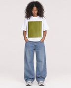 Mockup Boxy Heavyweight Tee White female full-body 05