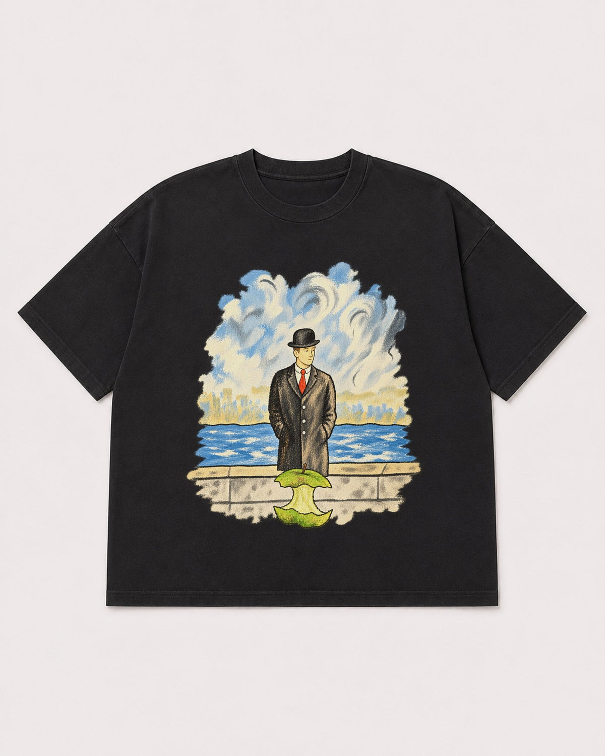 Mockup Boxy Heavyweight Tee Black product