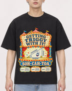 Mockup Boxy Heavyweight Tee Black male close-up 01