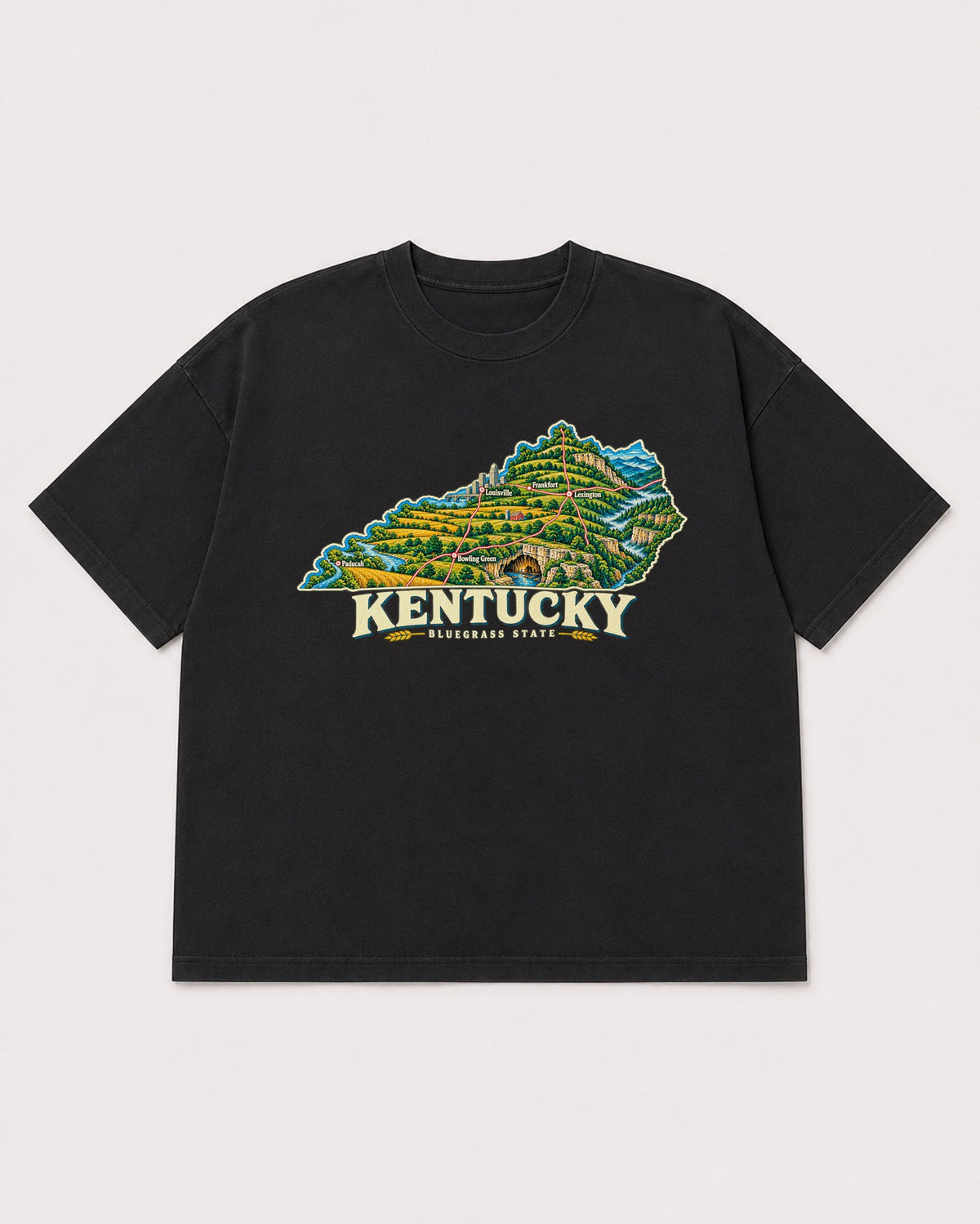 Mockup Boxy Heavyweight Tee Black product