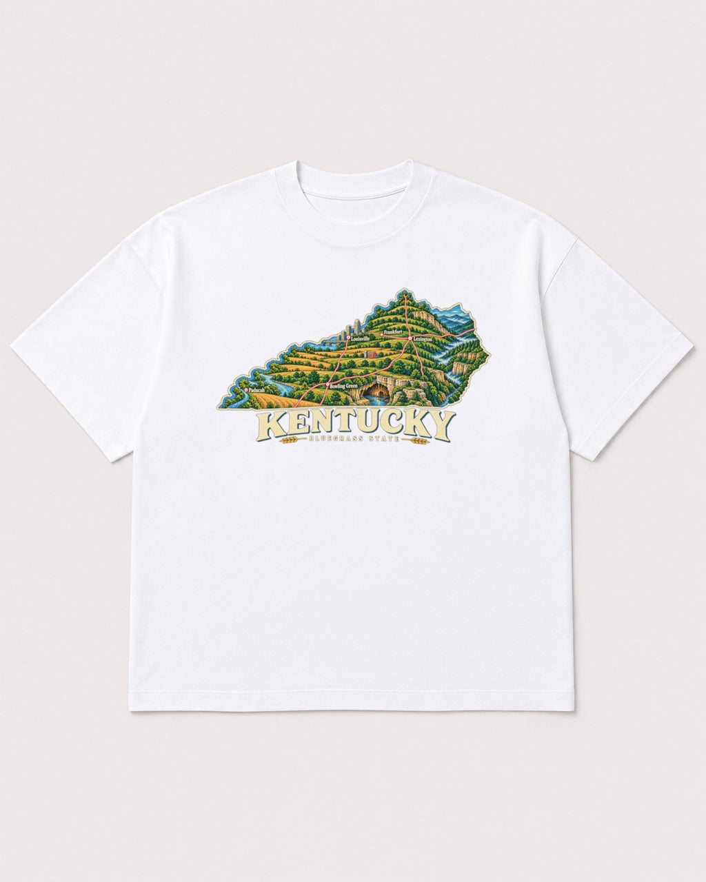 Mockup Boxy Heavyweight Tee White product