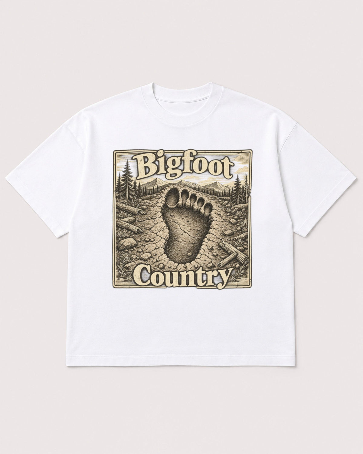 Mockup Boxy Heavyweight Tee White product
