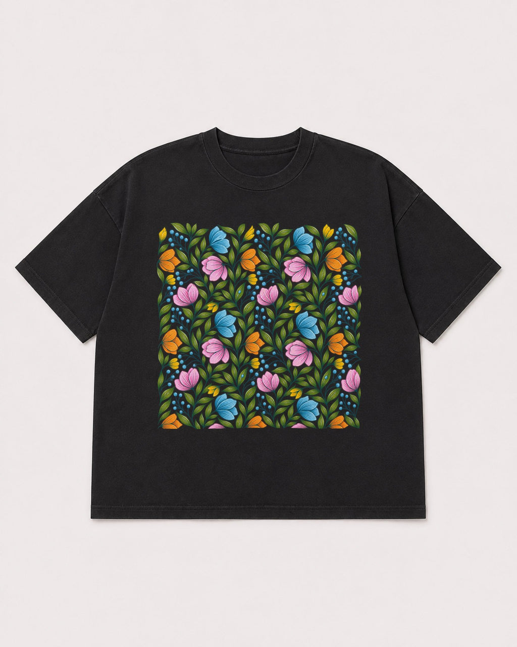 Mockup Boxy Heavyweight Tee Black product