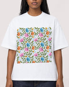 Mockup Boxy Heavyweight Tee White female close-up 04