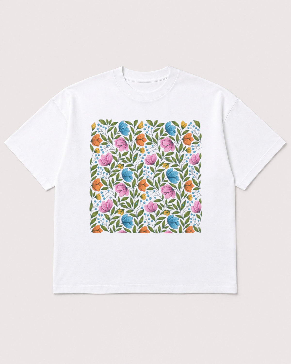 Mockup Boxy Heavyweight Tee White product