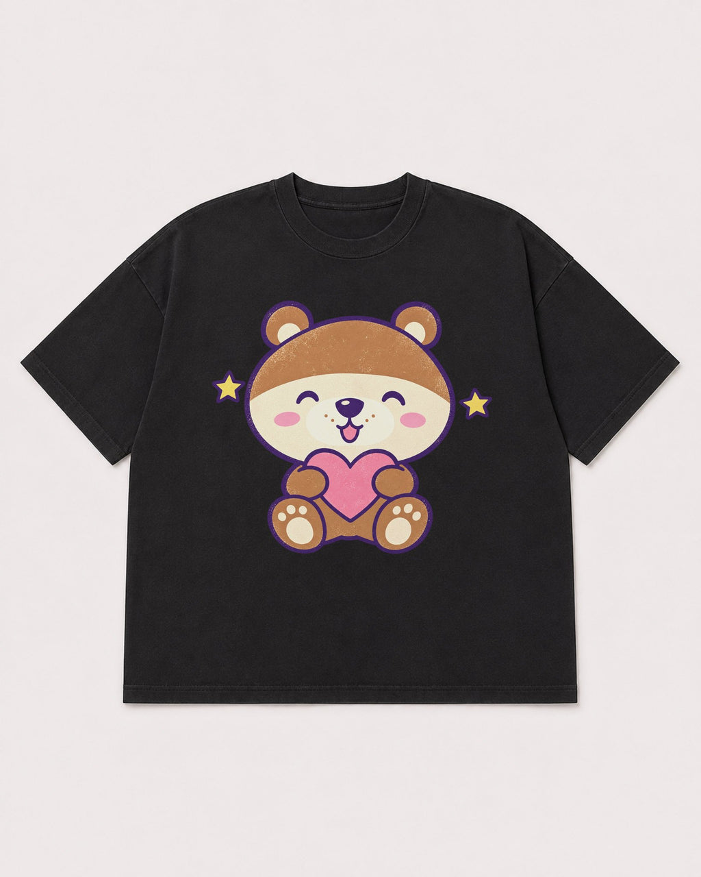 Mockup Boxy Heavyweight Tee Black product