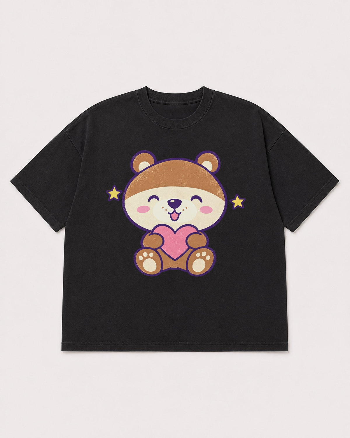 Mockup Boxy Heavyweight Tee Black product