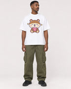 Mockup Boxy Heavyweight Tee White male full-body 14