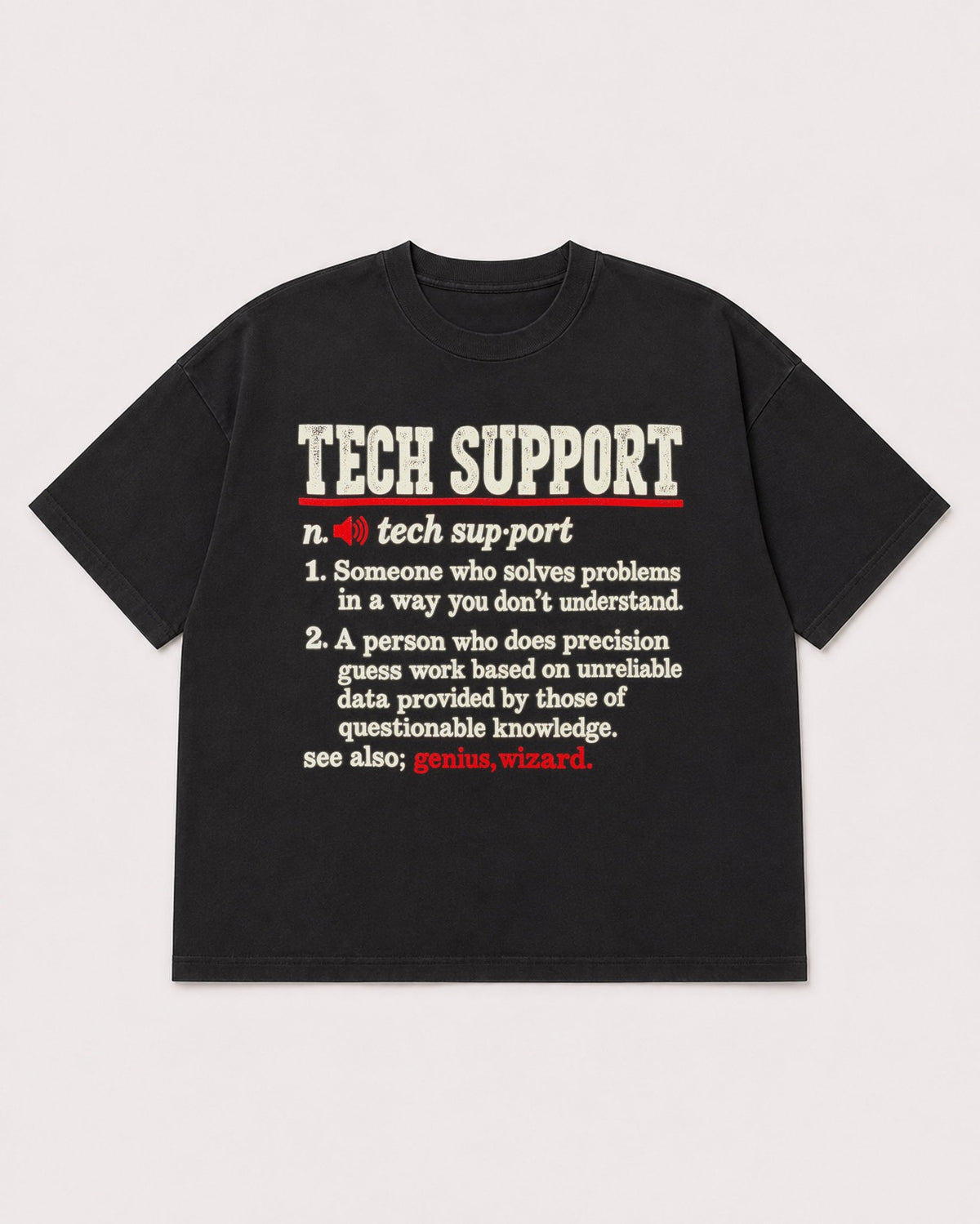 Mockup Boxy Heavyweight Tee Black product