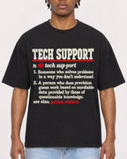 Mockup Boxy Heavyweight Tee Black male close-up 05