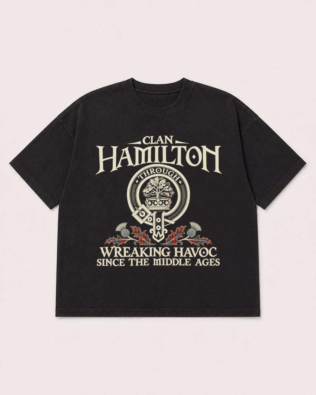Mockup Boxy Heavyweight Tee Black product