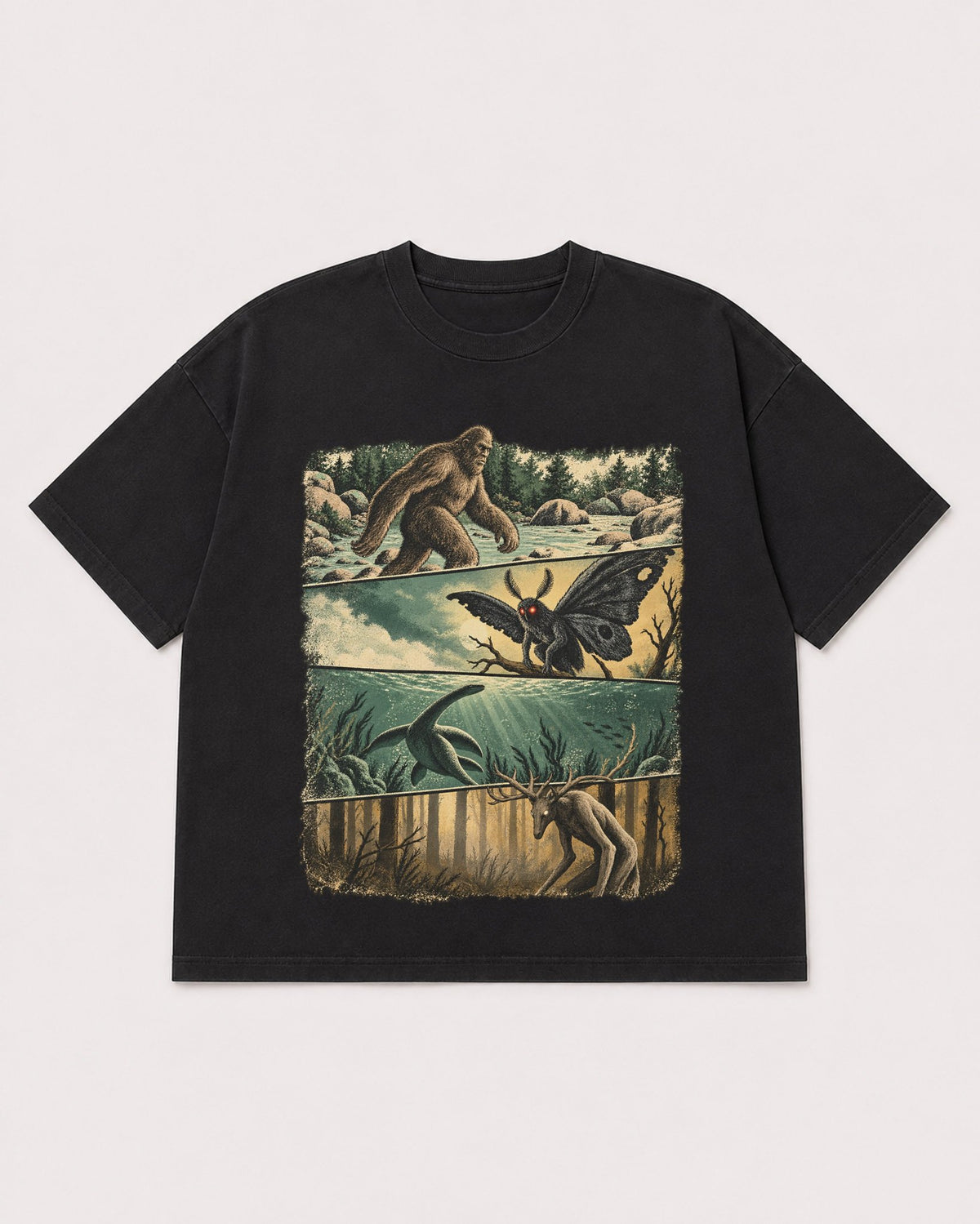 Mockup Boxy Heavyweight Tee Black product