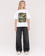 Mockup Boxy Heavyweight Tee White female full-body 08