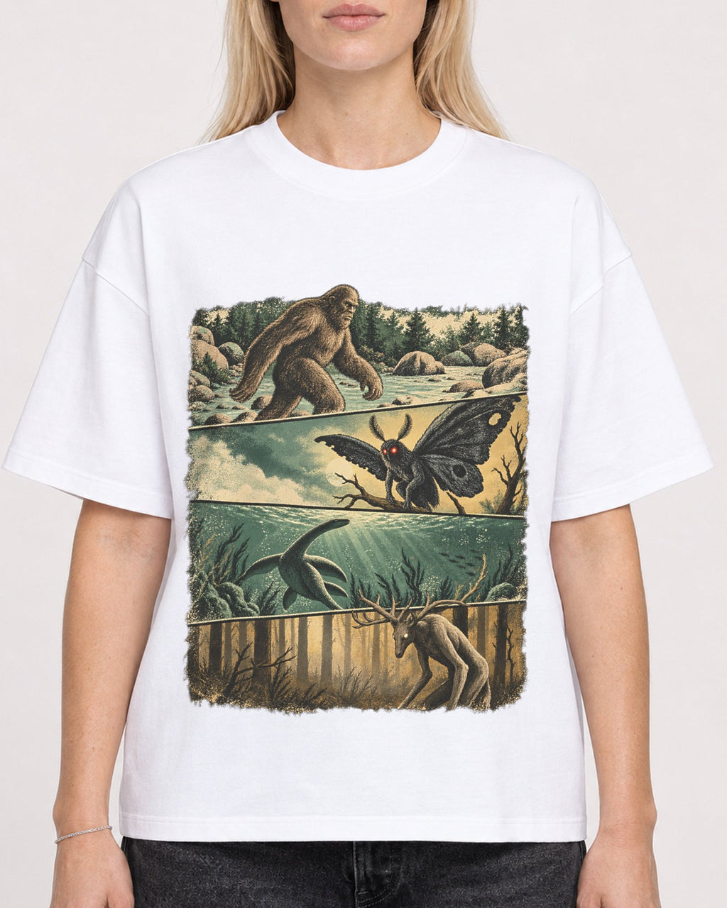 Mockup Boxy Heavyweight Tee White female close-up 08
