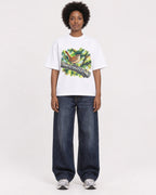 Mockup Boxy Heavyweight Tee White female full-body 14