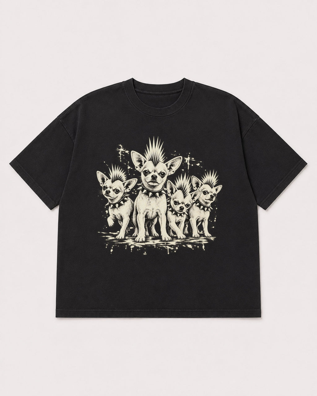 Mockup Boxy Heavyweight Tee Black product