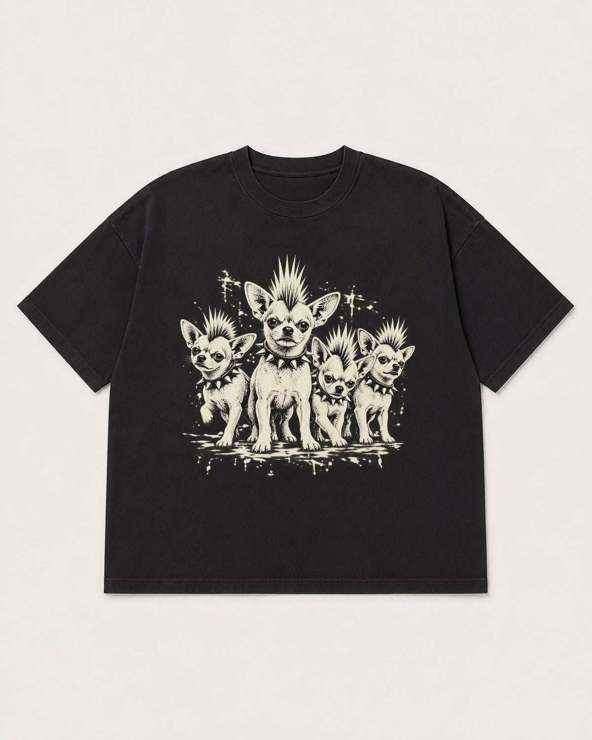 Mockup Boxy Heavyweight Tee Black product