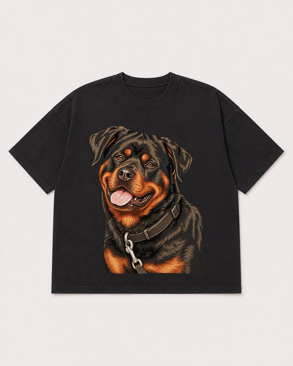 Mockup Boxy Heavyweight Tee Black product