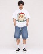 Mockup Boxy Heavyweight Tee White male full-body 03