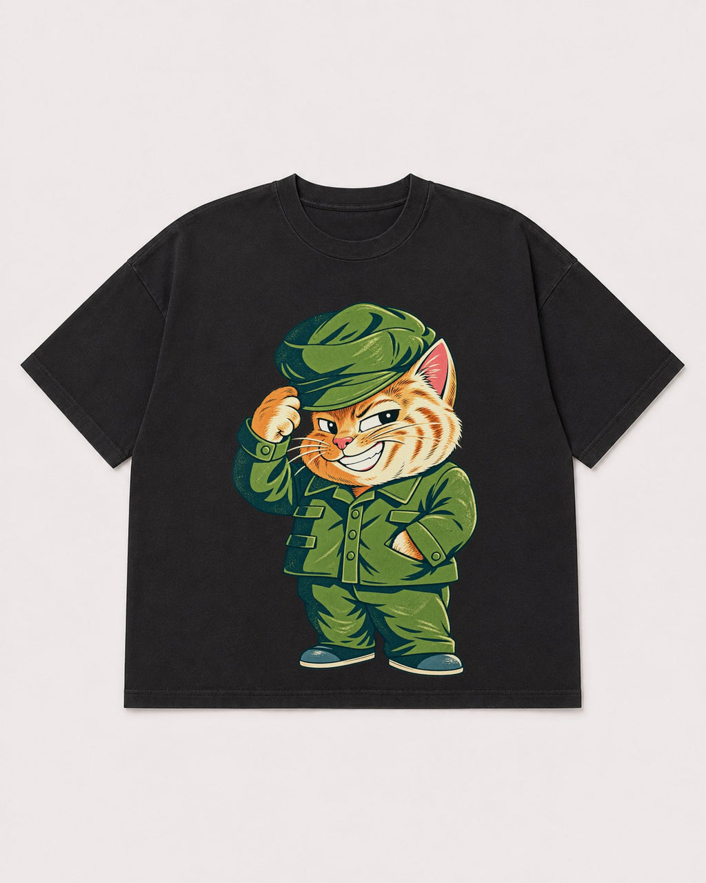 Mockup Boxy Heavyweight Tee Black product