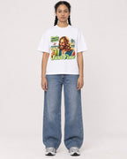 Mockup Boxy Heavyweight Tee White female full-body 50