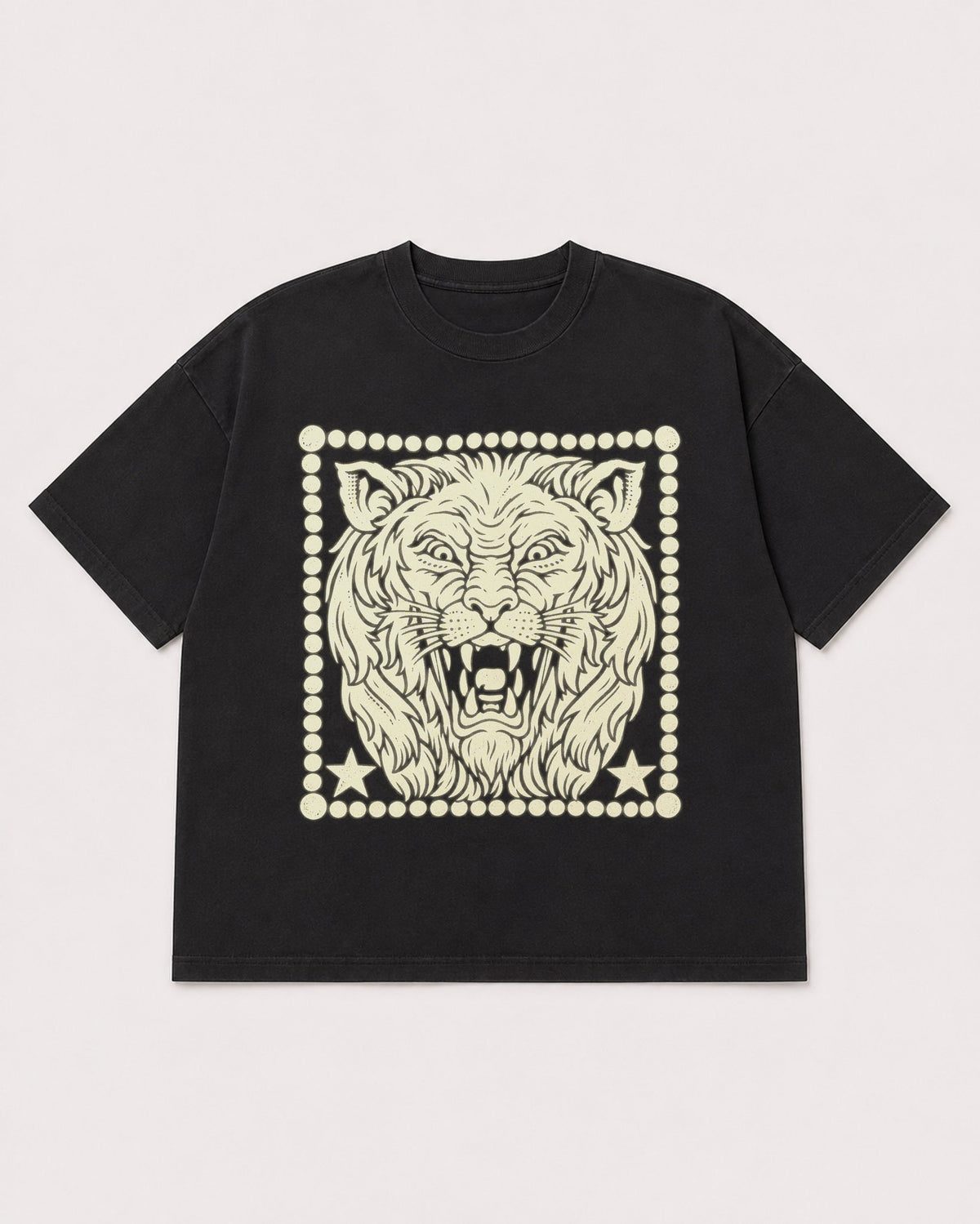 Mockup Boxy Heavyweight Tee Black product