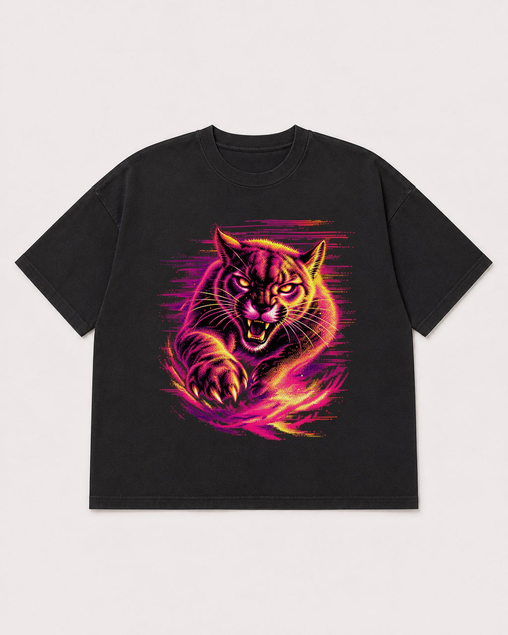 Mockup Boxy Heavyweight Tee Black product