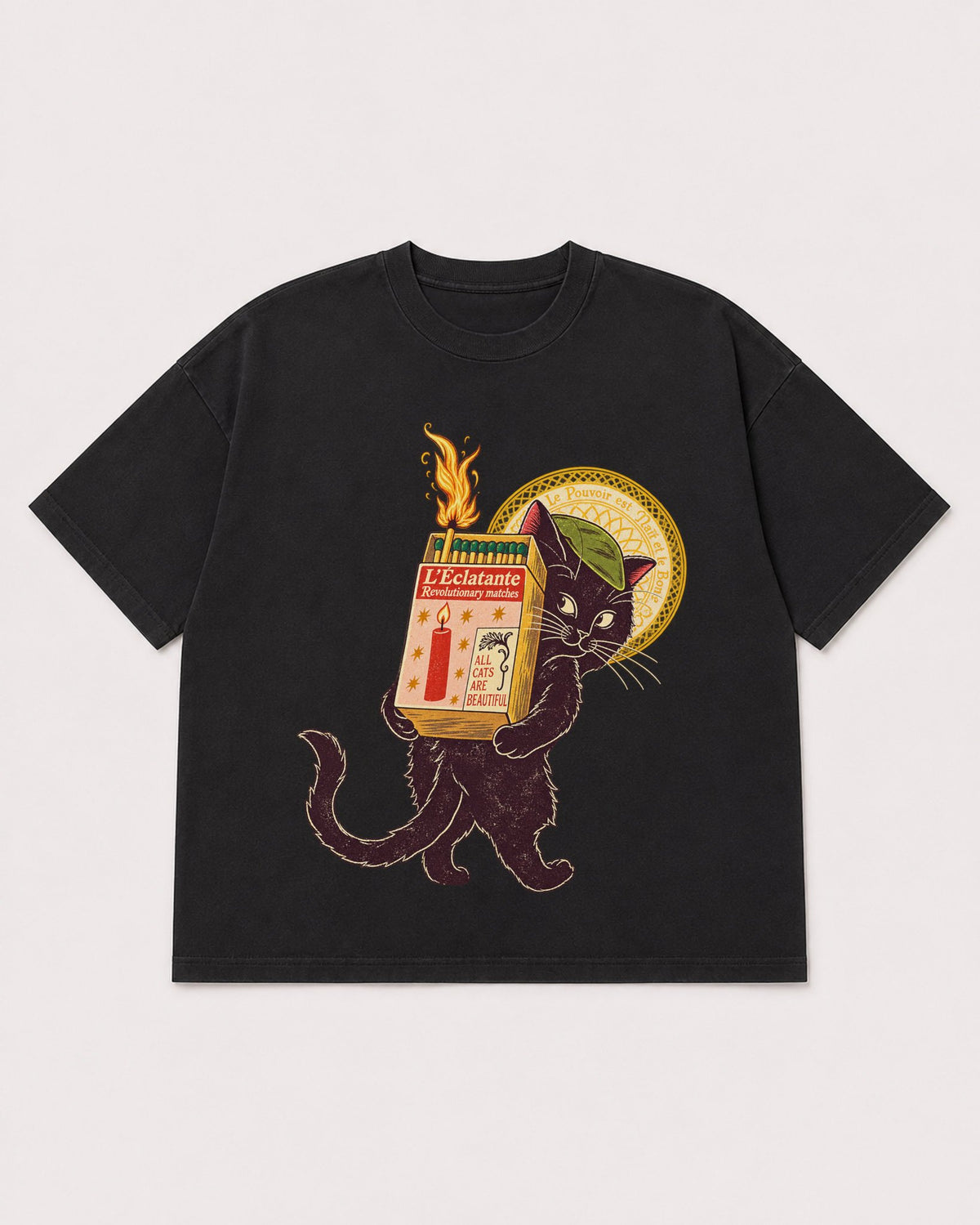 Mockup Boxy Heavyweight Tee Black product
