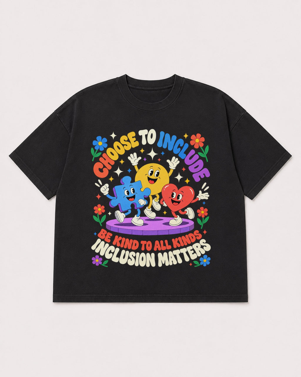 Mockup Boxy Heavyweight Tee Black product