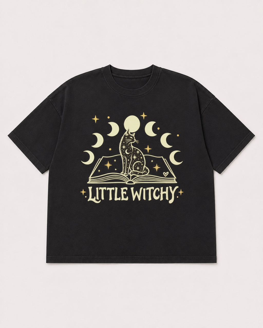 Mockup Boxy Heavyweight Tee Black product