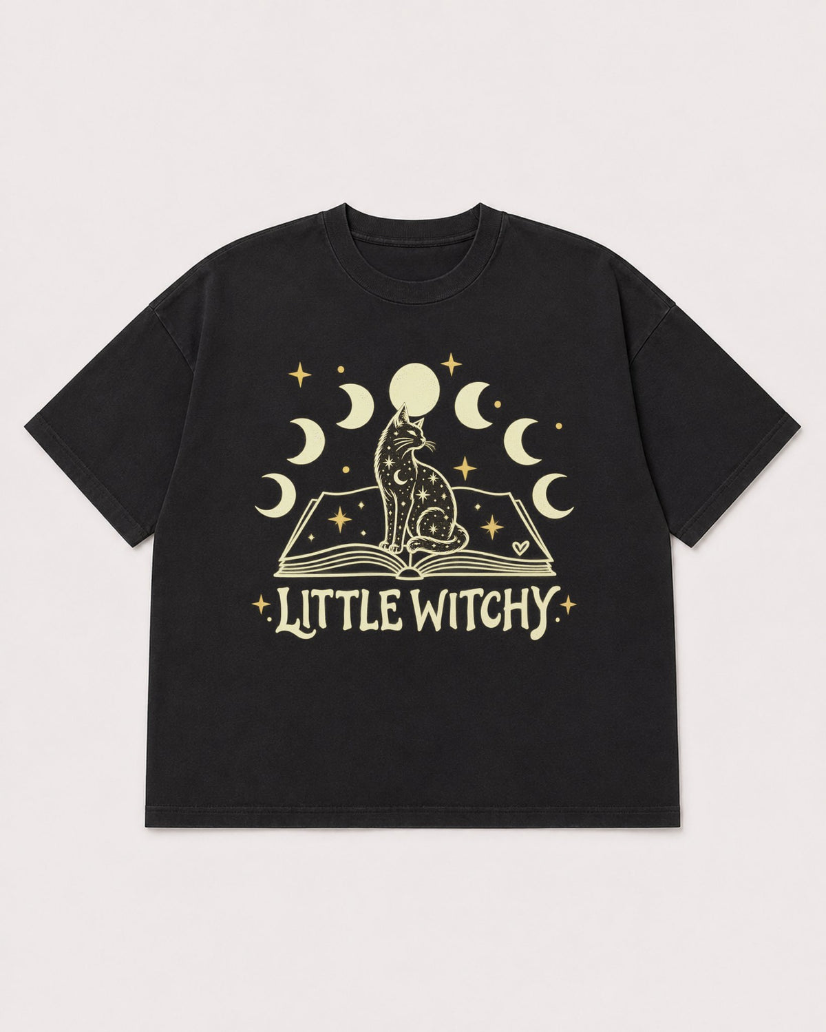 Mockup Boxy Heavyweight Tee Black product
