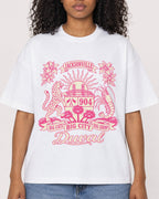 Mockup Boxy Heavyweight Tee White female close-up 05