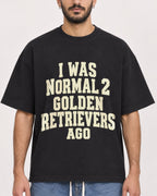 Mockup Boxy Heavyweight Tee Black male close-up 07