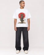 Mockup Boxy Heavyweight Tee White male full-body 50