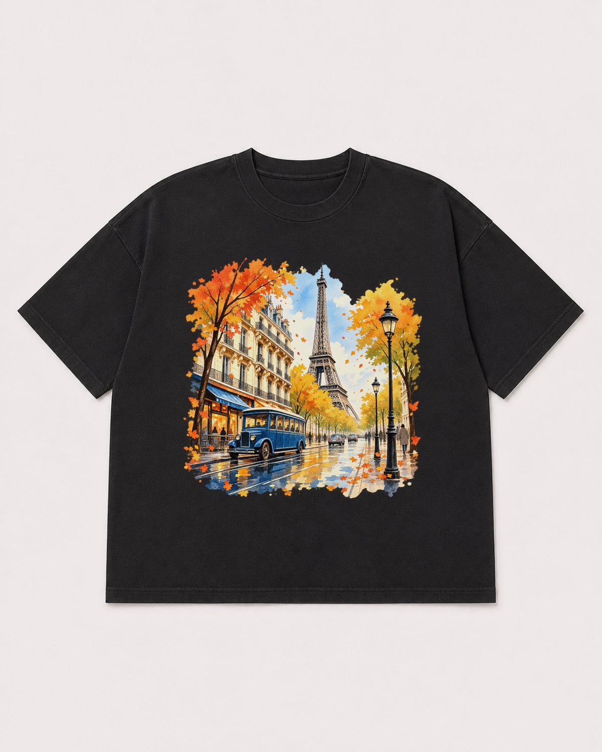 Mockup Boxy Heavyweight Tee Black product