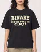 Mockup Boxy Heavyweight Tee Black female close-up 02