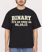 Mockup Boxy Heavyweight Tee Black male close-up 02
