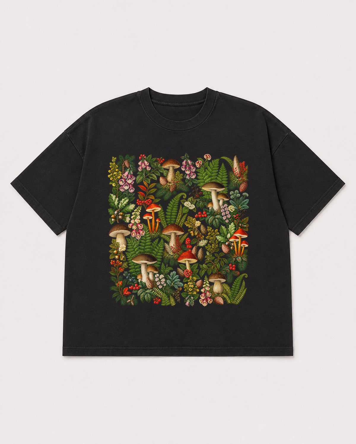 Mockup Boxy Heavyweight Tee Black product