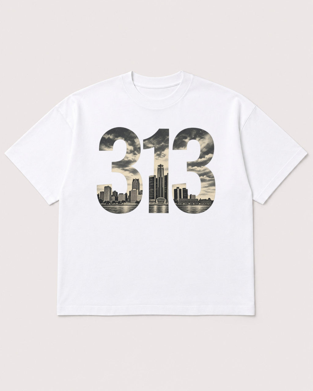 Mockup Boxy Heavyweight Tee White product