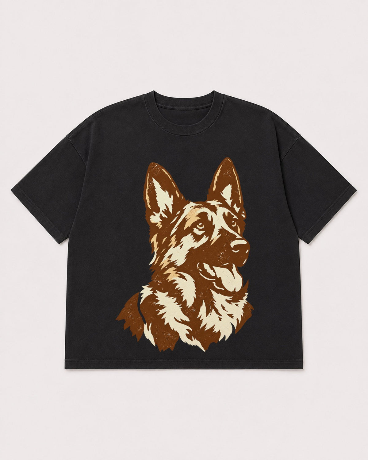 Mockup Boxy Heavyweight Tee Black product