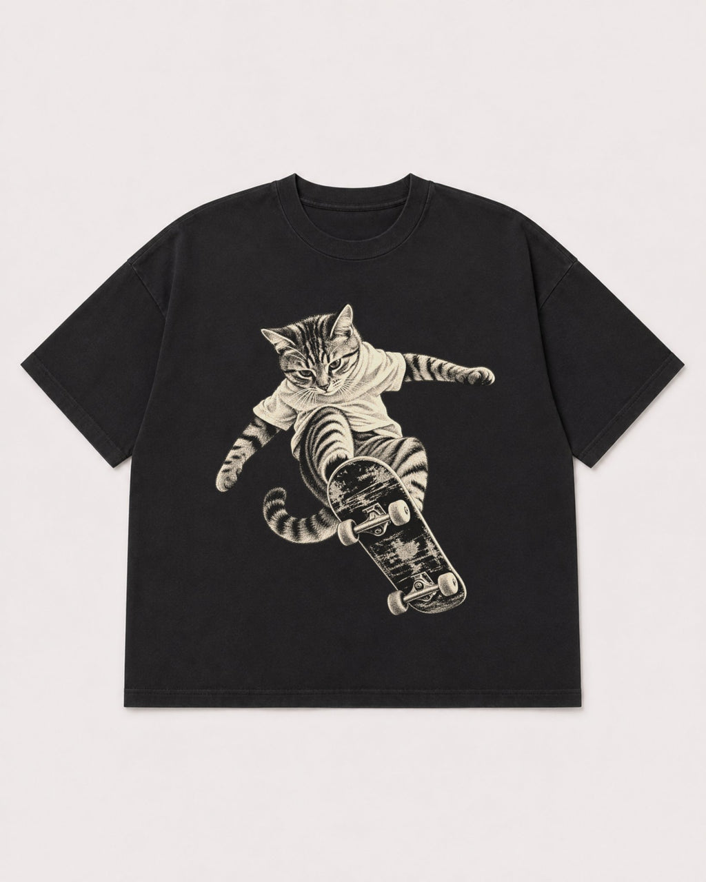 Mockup Boxy Heavyweight Tee Black product